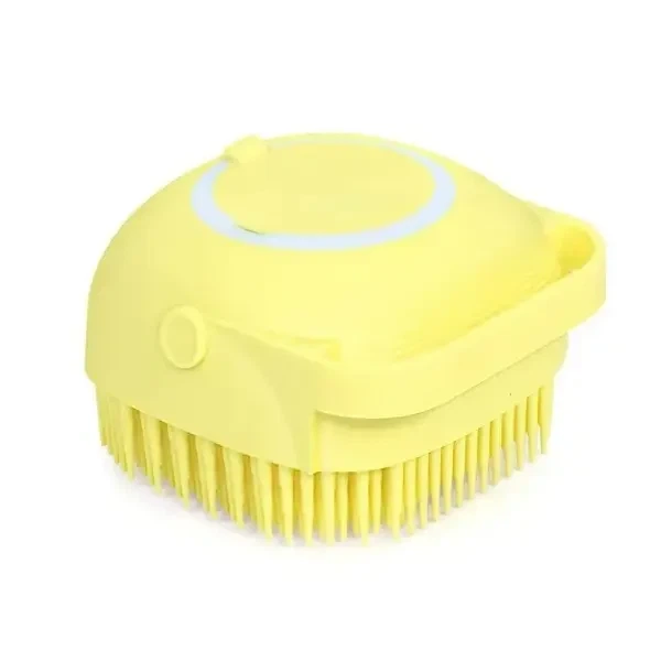 Cиликонова масажна щітка мочалка YELLOW Silicone Massage Bath - Фото 2 Cиликонова масажна щітка мочалка YELLOW Silicone Massage Bath - зображення 2
