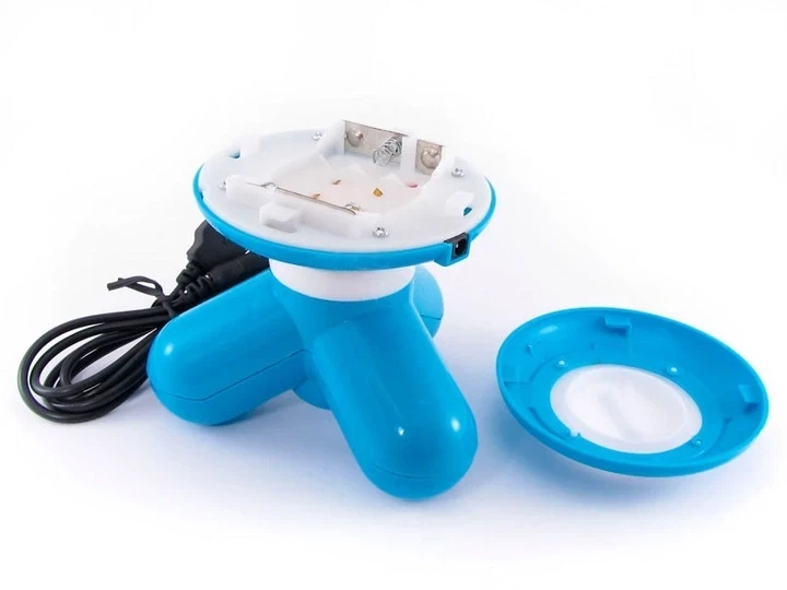 Мультифункциональный мини ручной массажер вибромассажер Mimo Usb голубой - изображение 5