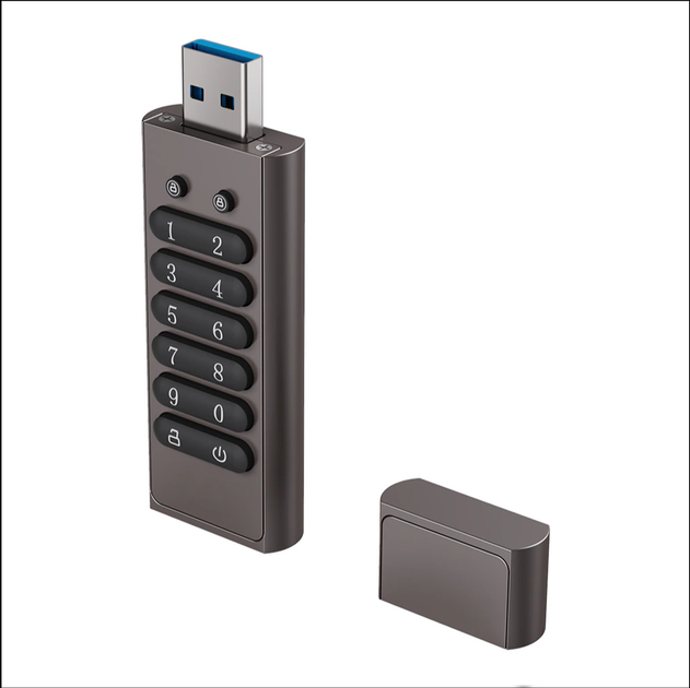 128 гб Быстрая зашифрованная usb флешка с паролем на корпусе , USB 3.0, Флешка с пин кодом - Фото 8 128 гб Быстрая зашифрованная usb флешка с паролем на корпусе , USB 3.0, Флешка с пин кодом - изображение 8