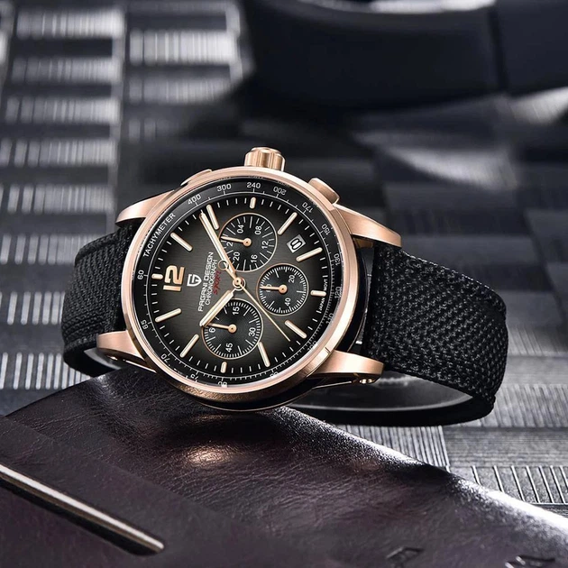 Мужские часы Pagani Design YS008 Rose Gold-Brown - изображение 3