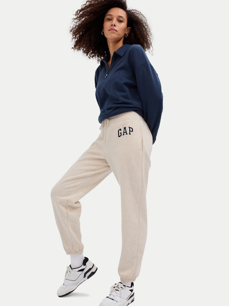 Спортивні штани жіночі GAP 463492-12 XL Бежеві (1200119808071) - зображення 3