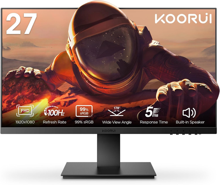 Монитор 27" KOORUI MB27V13F Full HD VA 100 Гц Б/В g1 - изображение 1