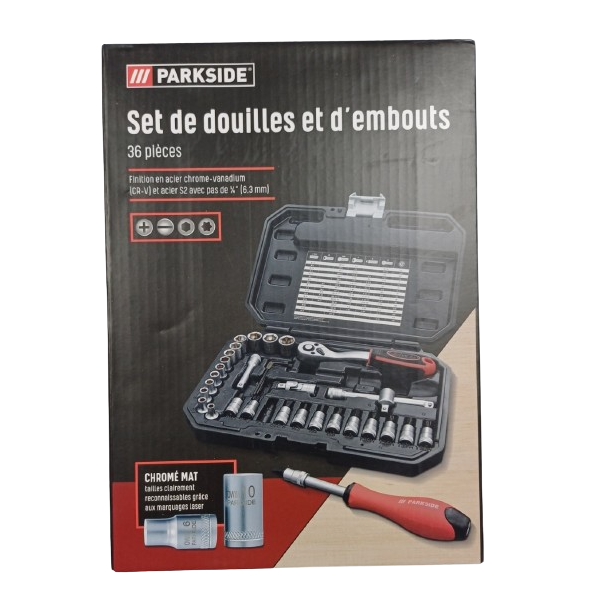 Набор инструментов Parkside Set De Douilles Et Embouts (1/4 дюйма 36 предметов) - изображение 4