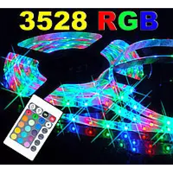 Світлодіодна стрічка LED RGB комплект 4.5 метра, різнобарвна - зображення 2