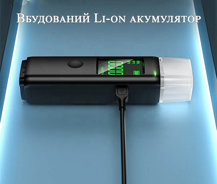 Алкотестер драгер цифровой 5 мундштуков 0-4.0‰, 200мАч, карманный - изображение 4