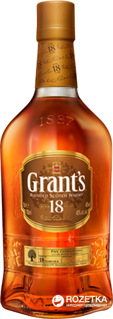 Виски Grant's 18 лет выдержки 0.75 л 40% (5010327135014) - изображение 1