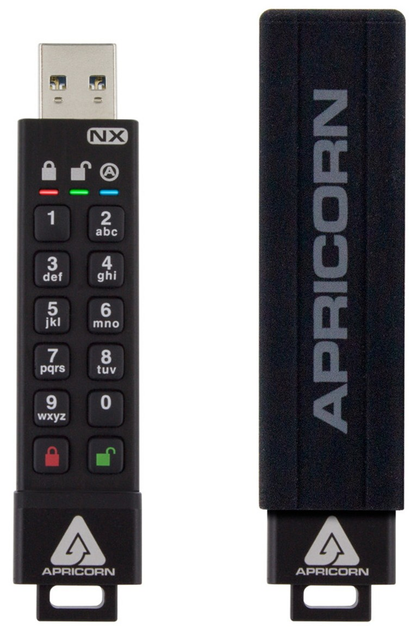 Флеш пам'ять Apricorn Aegis Secure Key 3NX 256GB USB 3.2 Black (ASK3-NX-256GB) - зображення 2