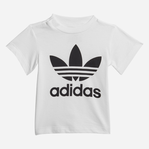 Komplet chłopięcy letni (koszulka + spodenki) adidas Trefoil Shorts Tee Set FI8318 86 cm Czarny/Biały (4061619987867) - obraz 2