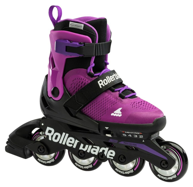 Ролики дитячі Rollerblade Microblade Black Purple (36,5-40,5) 