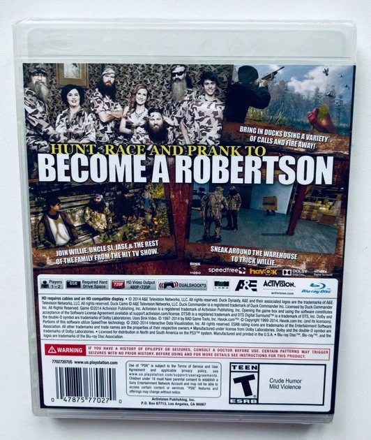 Duck Dynasty [Bonus Code] Prices Playstation 4 | Compare Loose, CIB & New Prices