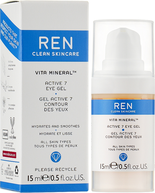 Гель для контуру очей Ren Clean Skincare Vita Mineral Active 7 15 мл (5060389248283) - зображення 2