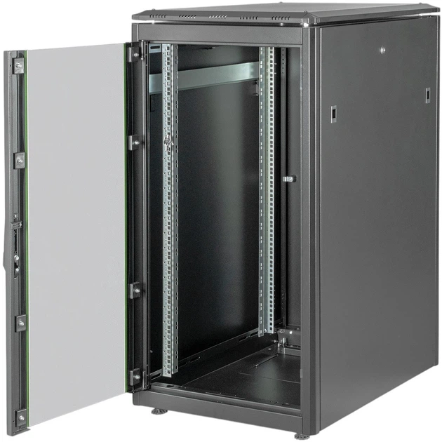 Szafa serwerowa DIGITUS Unique Series 19" 22U 600x800 Black (DN-19 22U-6/8-B-1) - obraz 3