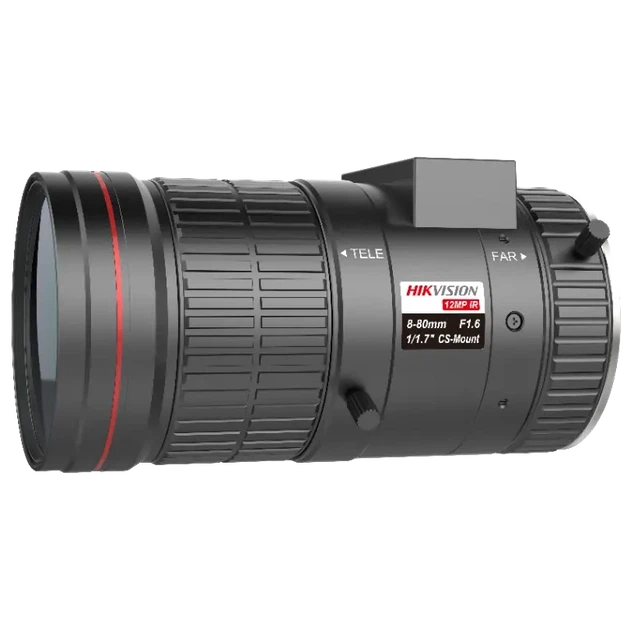 Объектив Hikvision HV0880D-12MPIR 12МП с автоматической диафрагмой - Фото 1 Объектив Hikvision HV0880D-12MPIR 12МП с автоматической диафрагмой - изображение 1