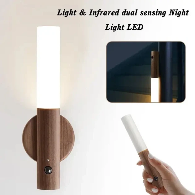 Лампа, светильник LED с датчиком движения и встроенным аккумулятором на 500Mah Induction lamp - Фото 1 Лампа, светильник LED с датчиком движения и встроенным аккумулятором на 500Mah Induction lamp - изображение 1