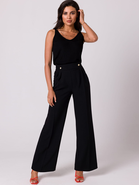 Spodnie dzwony damskie BeWear B252 1411596 S Czarne (5905563704905) - obraz 3