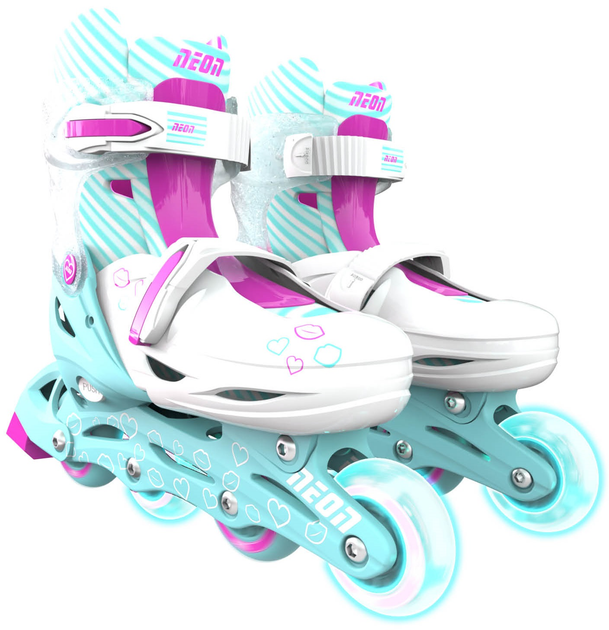 Роликові ковзани Neon Inline, розмір 30-33, бірюзовий (NT07T4) - изображение 1