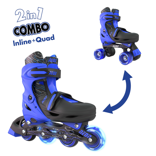 Роликові ковзани Neon Сombo, розмір 30-33, синій (NT09B4) - изображение 2