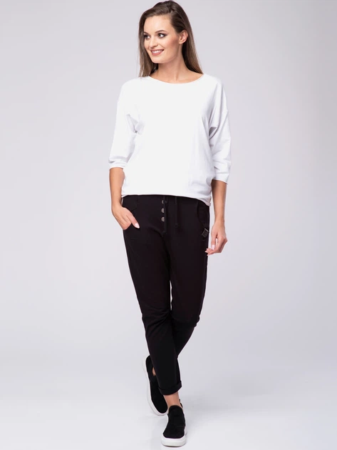 Spodnie boyfriend damskie Look Made With Love Look 603 L Czarne (5903999300906) - obraz 3
