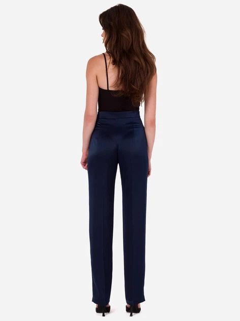 Spodnie regular fit damskie Makover K174 XXL Granatowe (5905563720325) - obraz 4