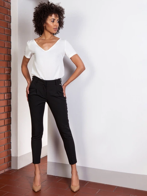 Spodnie slim fit damskie Lanti Trousers Sd115 34 Czarne (5904252704370) - obraz 3