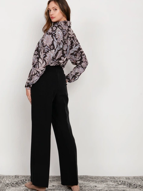 Spodnie dzwony damskie Lanti SD124 34/36 Czarne (5904252720530) - obraz 4
