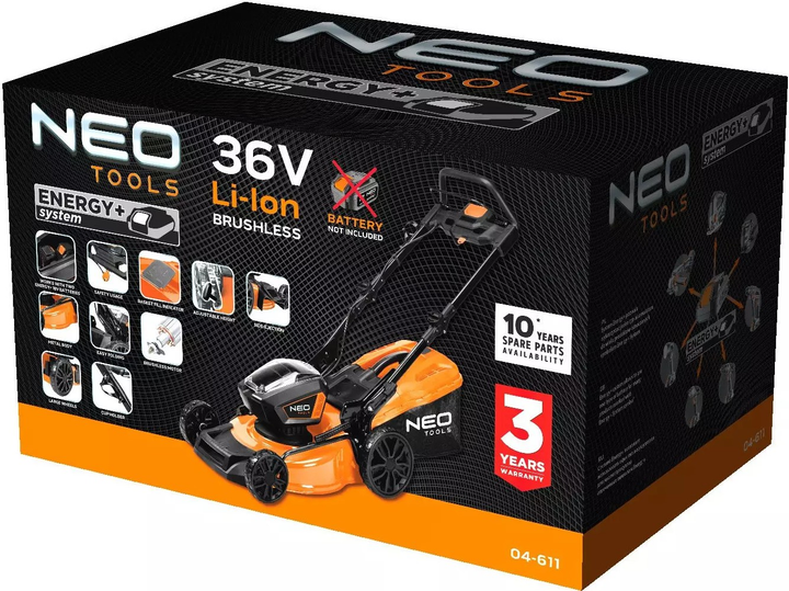 Kosiarka akumulatorowa NEO Tools 36V 04-611 (5907558465594) - obraz 7