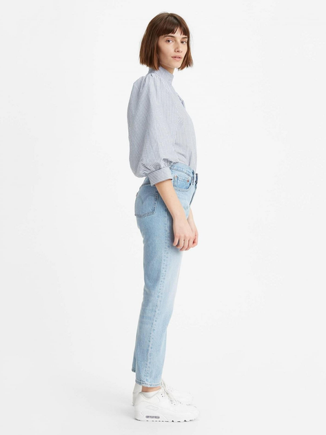 Jeansy regular fit damskie Levi's 501 Crop 36200-0124 31-28 Niebieskie (5400898293624) - obraz 6