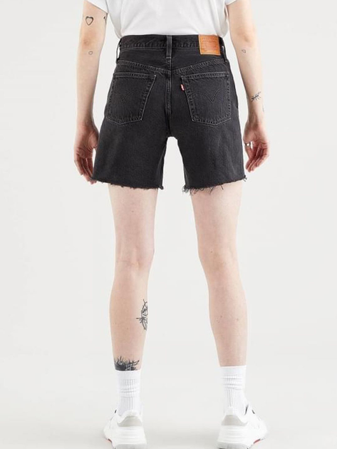 Krótkie spodenki damskie jeansowe Levi's 501 Mid Thigh Short 85833-0016 25 Czarne (5400970000423) - obraz 2