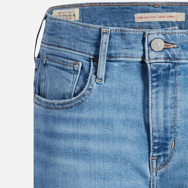Джинси Skinny жіночі Levi's 720 Hirise Super Skinny 52797-0357 26-32 Love S (5401105546298) - зображення 10