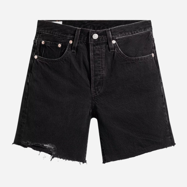 Шорти джинсові жіночі Levi's 501 Mid Thigh Short 85833-0016 25 Чорні (5400970000423) - зображення 7