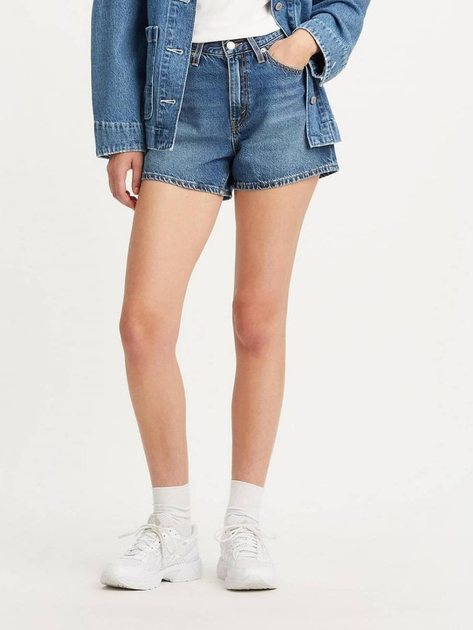 Krótkie spodenki damskie jeansowe Levi's 80S Mom Short A4695-0003 29 Granatowe (5401105466244) - obraz 1