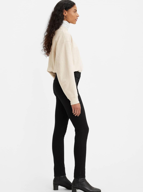 Jeansy skinny damskie Levi's 721 High Rise Skinny 18882-0233 27-32 Czarne (5400816306207) - obraz 5