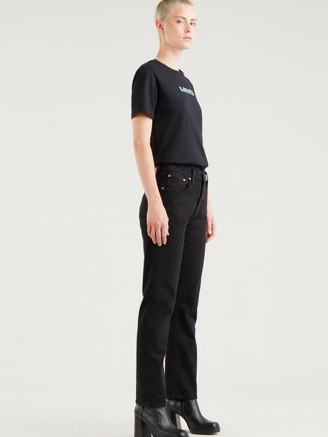 Jeansy regular fit damskie Levi's 501 Crop 36200-0085 26-30 Czarne (5400816603825) - obraz 5