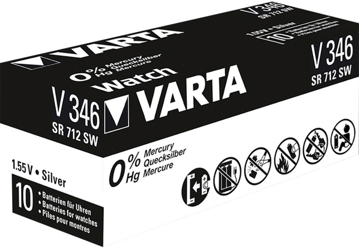 Baterie Varta Professional SR712SW/346 1.55 V 10 szt. (4008496101542) - obraz 1