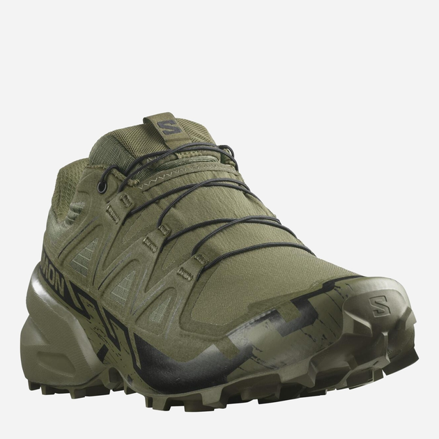 Чоловічі тактичні кросівки Salomon Speedcross 6 Forces L47161200 40 (7US/6.5UK) 25 см Green/Black (195751264754) - зображення 2