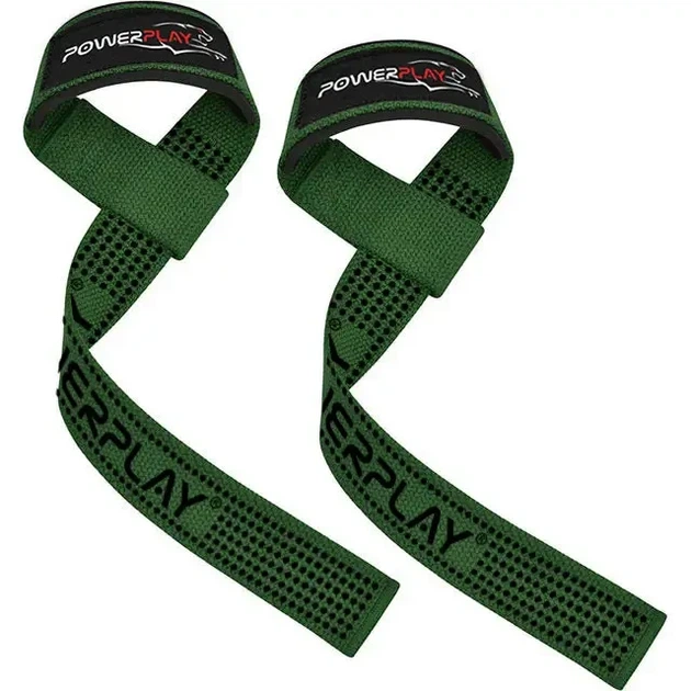Лямки для тяги PowerPlay 7064 Lifting Gym Straps Зелені - Фото 2 Лямки для тяги PowerPlay 7064 Lifting Gym Straps Зелені - изображение 2