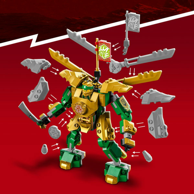 Zestaw klocków LEGO Ninjago Złoty Lloyd i Wojownika-szkielet 223 elementy 4 szt (71781) - obraz 7