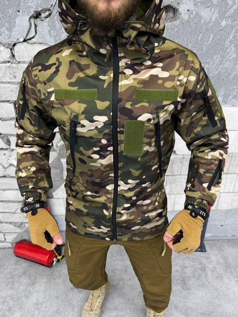 Тактическая куртка с водоотталкивающим материалом Softshell Multicam S - зображення 1