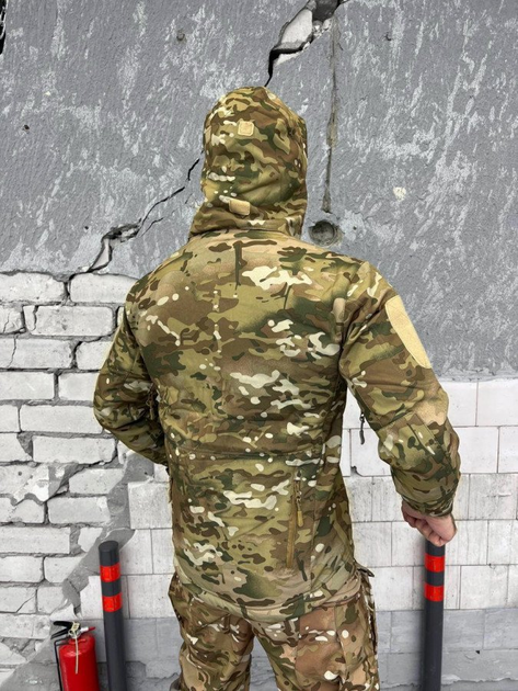 Тактическая куртка Shark Skin Softshell с мембраной Windstopper и регулируемым капюшоном Multicam XL - изображение 2