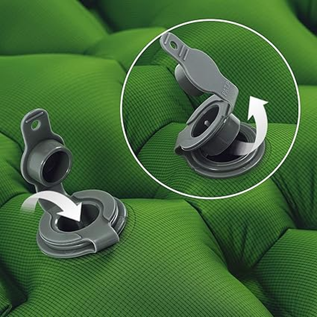 Туристический надувной коврик Naturehike FC-10 NH19Z001-P 65мм 195см Green (6927595735350) - изображение 3