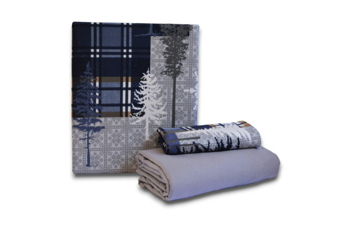 Комплект постельного белья First Choice Flanel Евро 200×220 см Байка Зимний лес - Фото 2 Комплект постельного белья First Choice Flanel Евро 200×220 см Байка Зимний лес - изображение 2