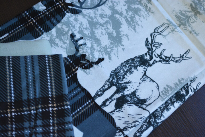 Комплект постільної білизни First Choice Flanel Полуторний 160×220 см Байка Зелені олені - зображення 5