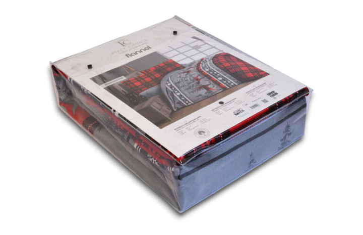 Комплект постільної білизни First Choice Flanel Євро 200×220 см Байка Червоні олені - зображення 7