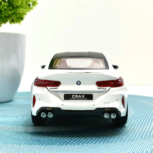 Машинка металлическая АвтоЭксперт BMW 1:24 свет/звук/дым 21см