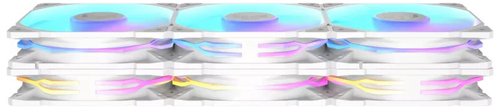 Zestaw wentylatorów ASUS TUF Gaming TF120 ARGB Triple Pack Reverse Blade White (90DA00D3-B09020) - obraz 7