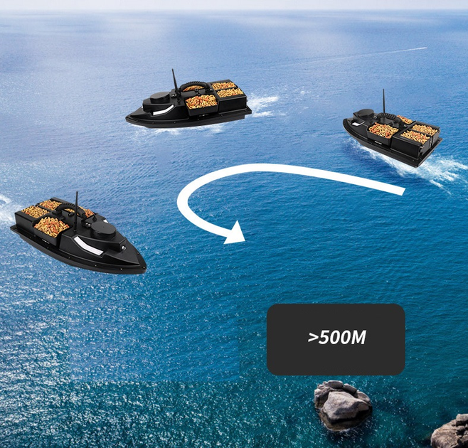 Кораблик для завезення підгодовування з 100 GPS точок Xiamen