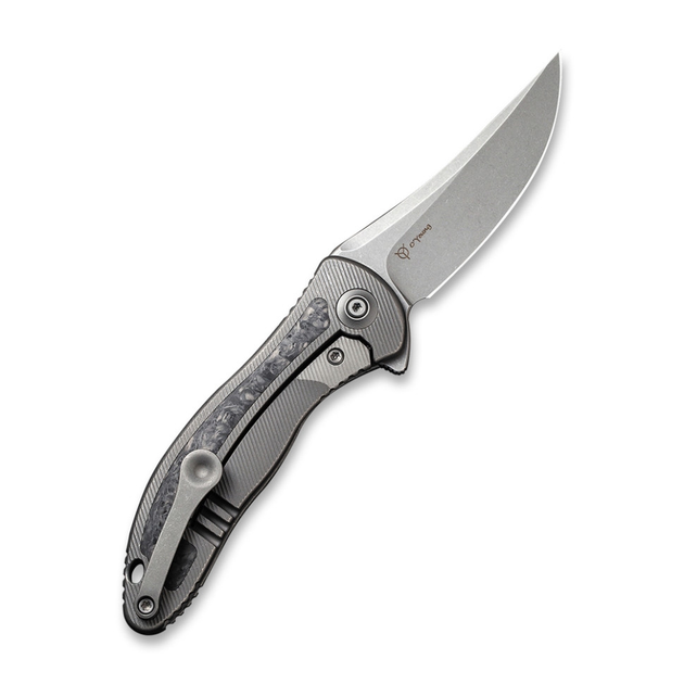 Кишеньковий складаний тактичний ніж Weknife Mini Synergy 2011CF-A CPM 20CV Grey (2011CF-A) - зображення 2