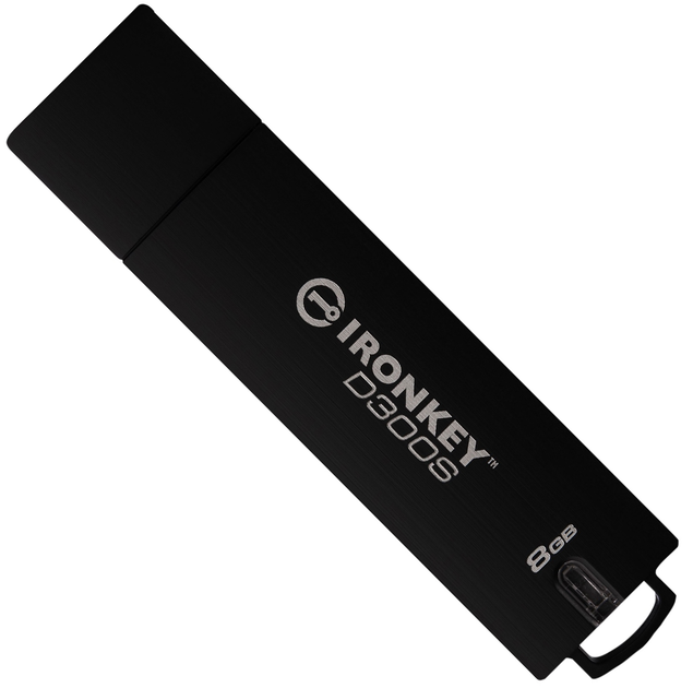  Флеш пам'ять USB Kingston IronKey D500S 8GB USB 3.2 Type-A (IKD500SM/8GB) - зображення 1