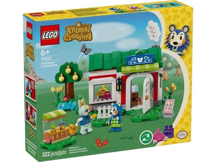 Конструктор LEGO Animal Crossing Здібні сестри та магазин одягу 322 деталі (77055) - зображення 1