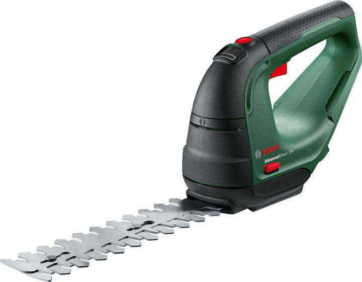 Аккумуляторные ножницы для травы Bosch AdvancedShear 18V-10 + Лезвие для травы 100 мм + Лезвие для кустов 200 мм (0600857001) 